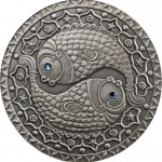 2009白俄羅斯雙魚座鋯石銀幣