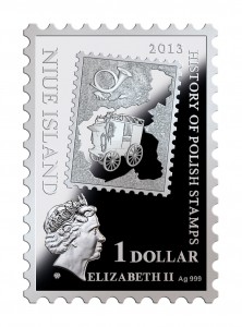 2013波蘭1860年郵票精制銀幣