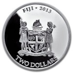 2013斐濟海龜普鑄銀幣