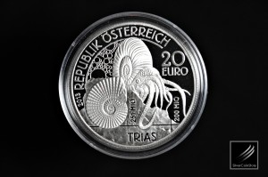 奧地利史前生物系列: 三疊紀精鑄銀幣 - 奧地利 - 2013 - 18g
