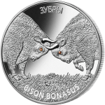 白俄羅斯野生動物系列: 野牛精鑄銀幣套裝 - 白俄羅斯 - 2012 - 62.2g