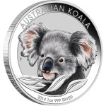 Koala Coloured in Card, Australia, 2014, 1oz
