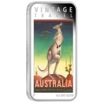 Australia Vintage Travel Poster: Kangaroo, Australia, 2014, 1oz