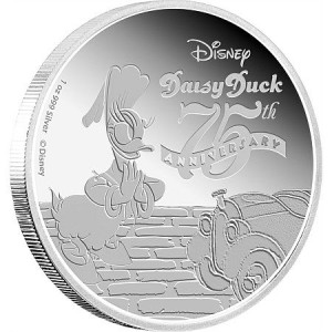 Disney Daisy Duck 75th Anniversary, Niue, 2015, 1oz, .999