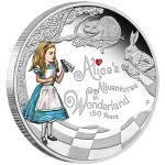150th Anniversary of Alice's Adventures in Wonderland, Tuvalu, 2015, 1oz, .999