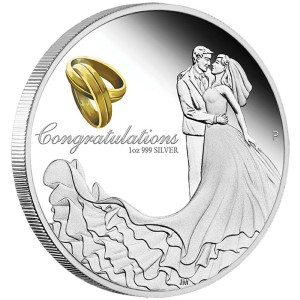 2016 Wedding 1oz Silver Proof Coin  