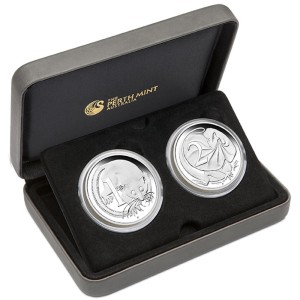 50th Anniversary of Australian Decimal Currency 2016 1oz Silver Proof Two-Coin Set 