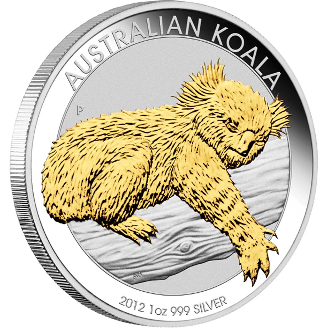 Koala Gilded, Australia, 2012, 1oz – SilverCoinStory